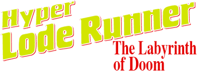 Hyper Lode Runner: The Labyrinth of Doom logo for GameBoy